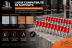 Clous béton standards en bande – Fixation béton et supports pleins