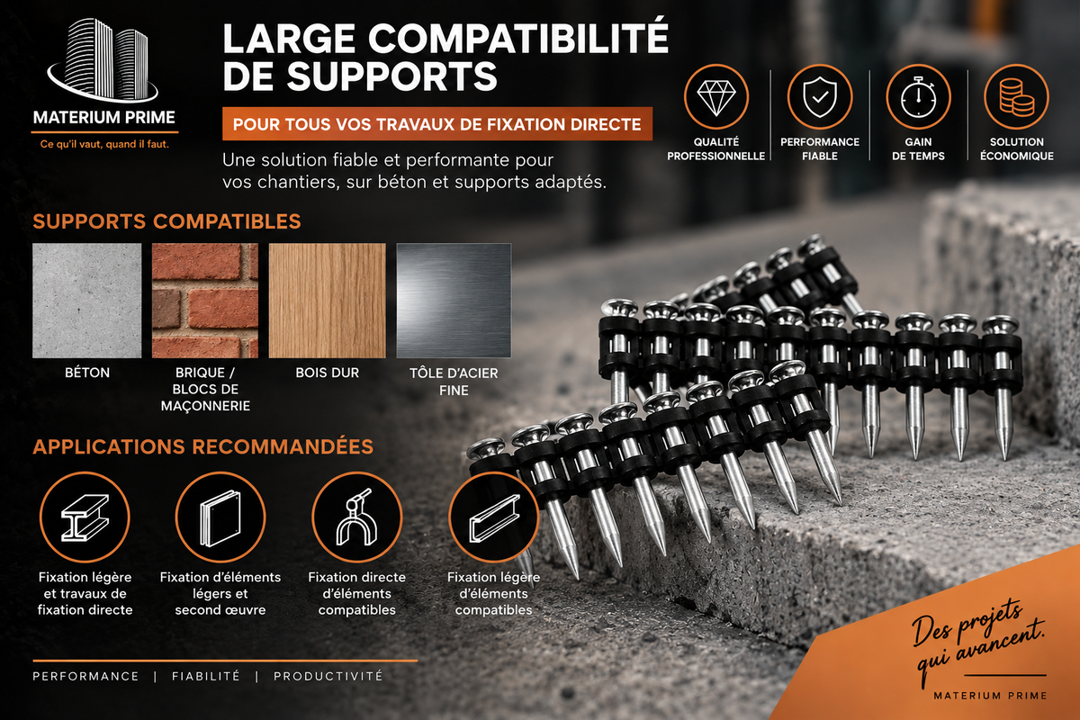 Clous béton premium en bande – Haute densité pour béton_3