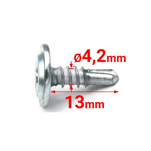 Vis métalliques auto-foreuse MTP - PH - AZ - TH - 4,3mm*13 - x1000